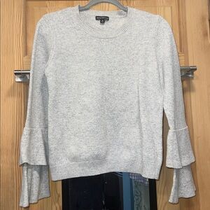 J. Crew Light Gray Crew Neck Sweater